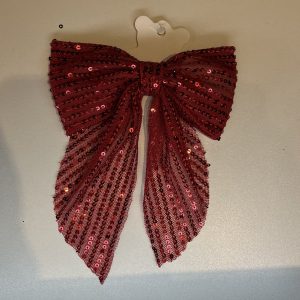 Laço paetê vermelho