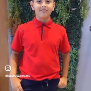 Gola Polo Mundi vermelha