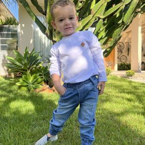 Camiseta meia estação branca